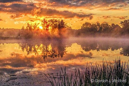 Misty Rideau Canal Sunrise_DSCF04676.jpg - Photographed along the Rideau Canal Waterway near Smiths Falls, Ontario, Canada.